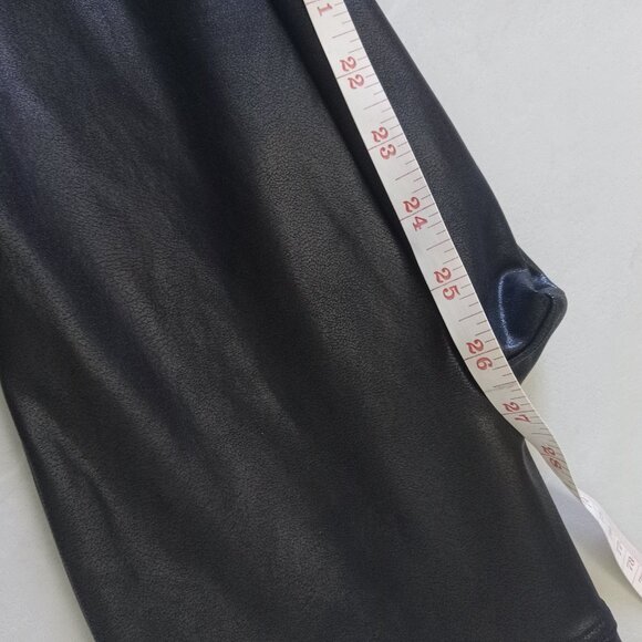 SPANX Black Faux Leather Leggings - Picture 4 of 7